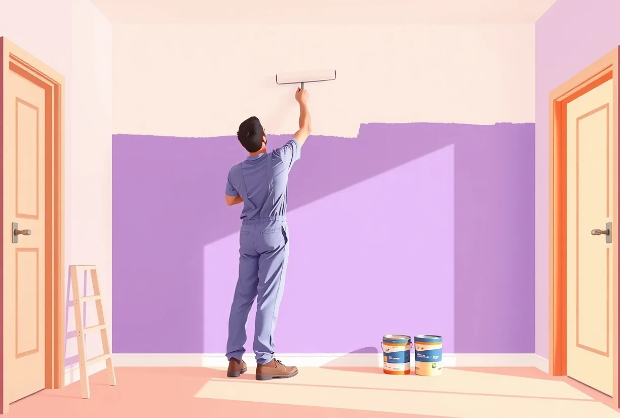 Peintre Panazol 87350 en intervention sur un chantier